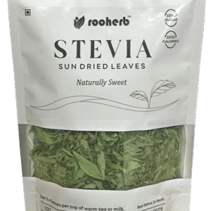Rooherb Stevia Sun-Dried Leaves – Natural Sweetener (100g)